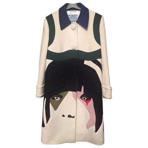 prada coat polyvore